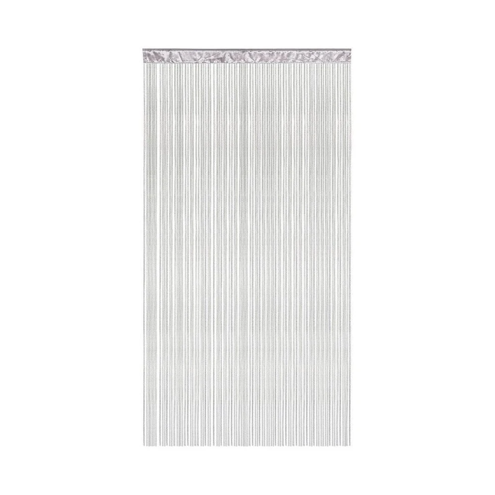 Victoria M. Fadenvorhang LEONORA, 100x245 cm, hellgrau, Polyester, kürzbar