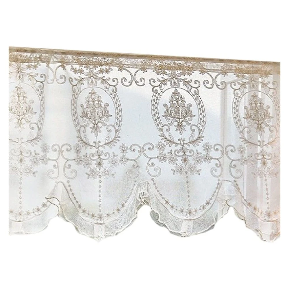 Zaewry Scheibengardine Vintage-Spitzenvorhänge, transparent, Polyester, 87x65 cm
