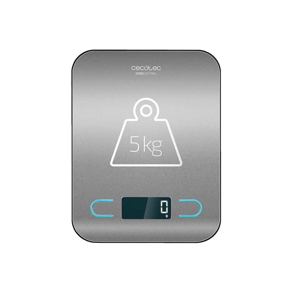 CECOTEC 04326 Küchenwaage, 5 kg Tragkraft, Digitaldisplay, Silber