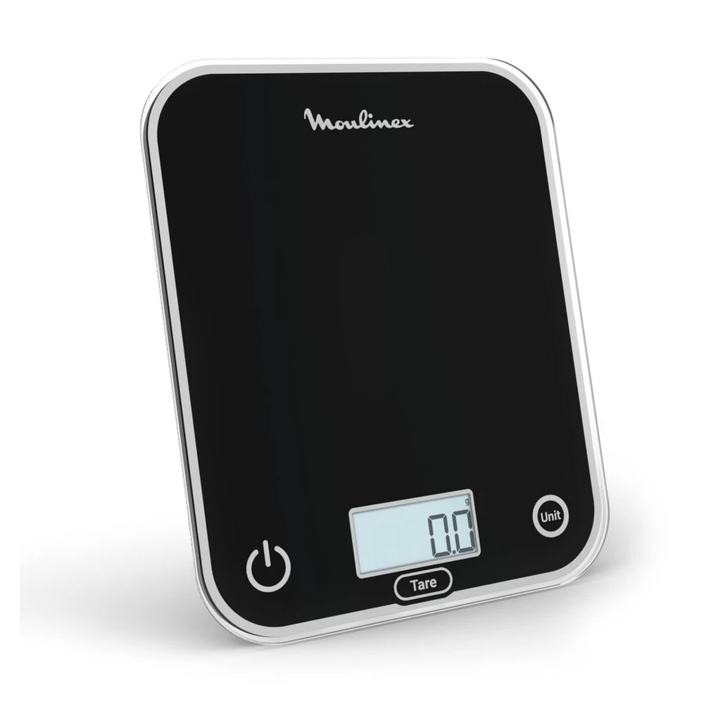 MOULINEX BN50U5 Elektronische Küchenwaage, 5 kg, LCD-Display, Schwarz