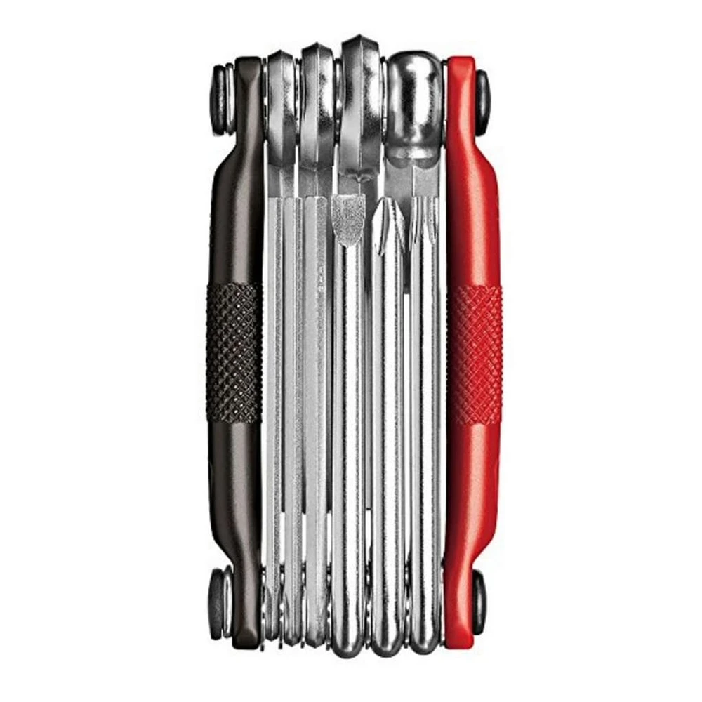 img-1776795691958-876000.webp crankbrothers Multitool M10, black/red, 10 Funktionen, Aluminium/Stahl – Bild 1
