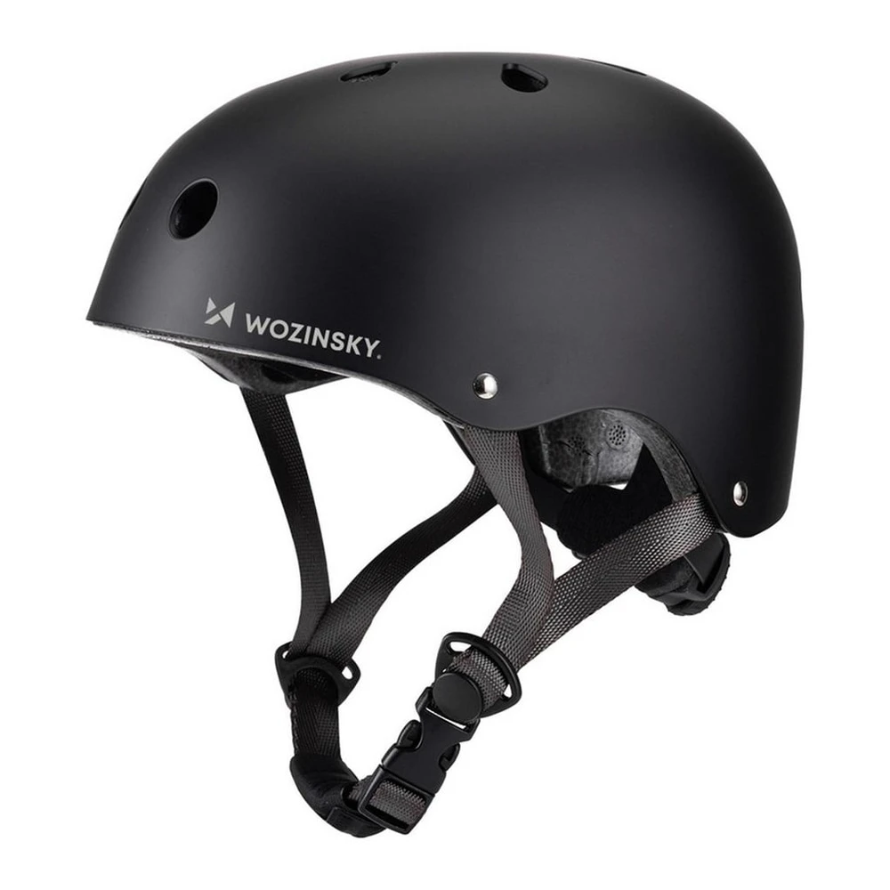 Wozinsky Fahrradhelm HT-38C, Größe S, Schwarz, Belüftet, Leicht