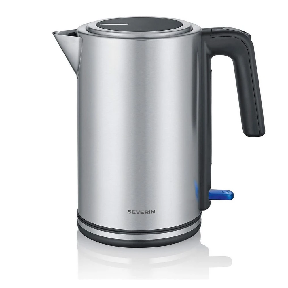 Severin WK 3449 Wasserkocher, Edelstahl, 1,7L, 2400W, kabellos