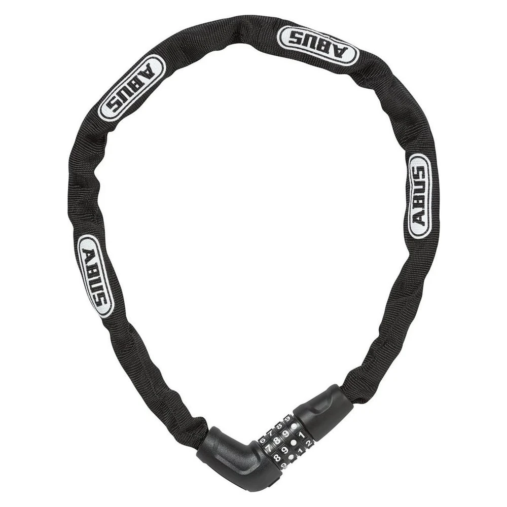 ABUS Kettenschloss 5805C/75, Zahlenkombination, schwarz/weiß, 500g