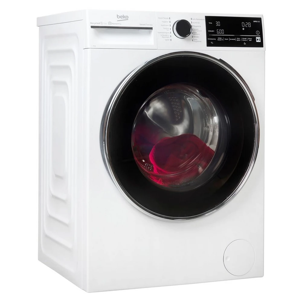 BEKO Waschmaschine B5WFT78410W, 8 kg, 1400 U/min, Dampffunktion