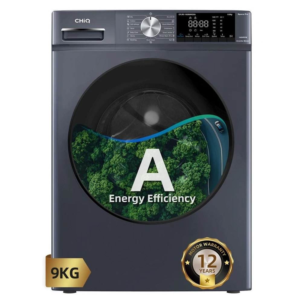CHIQ CFL90-14586IM3XA Waschmaschine, 9 kg, 1400 U/Min, Energieklasse A