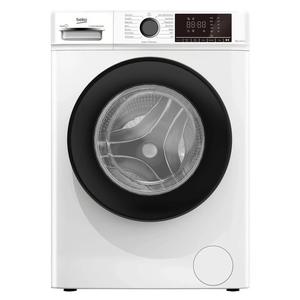 BEKO BMS3WFOE74 Waschmaschine, 7 kg, 1400 U/Min., A, Dampffunktion
