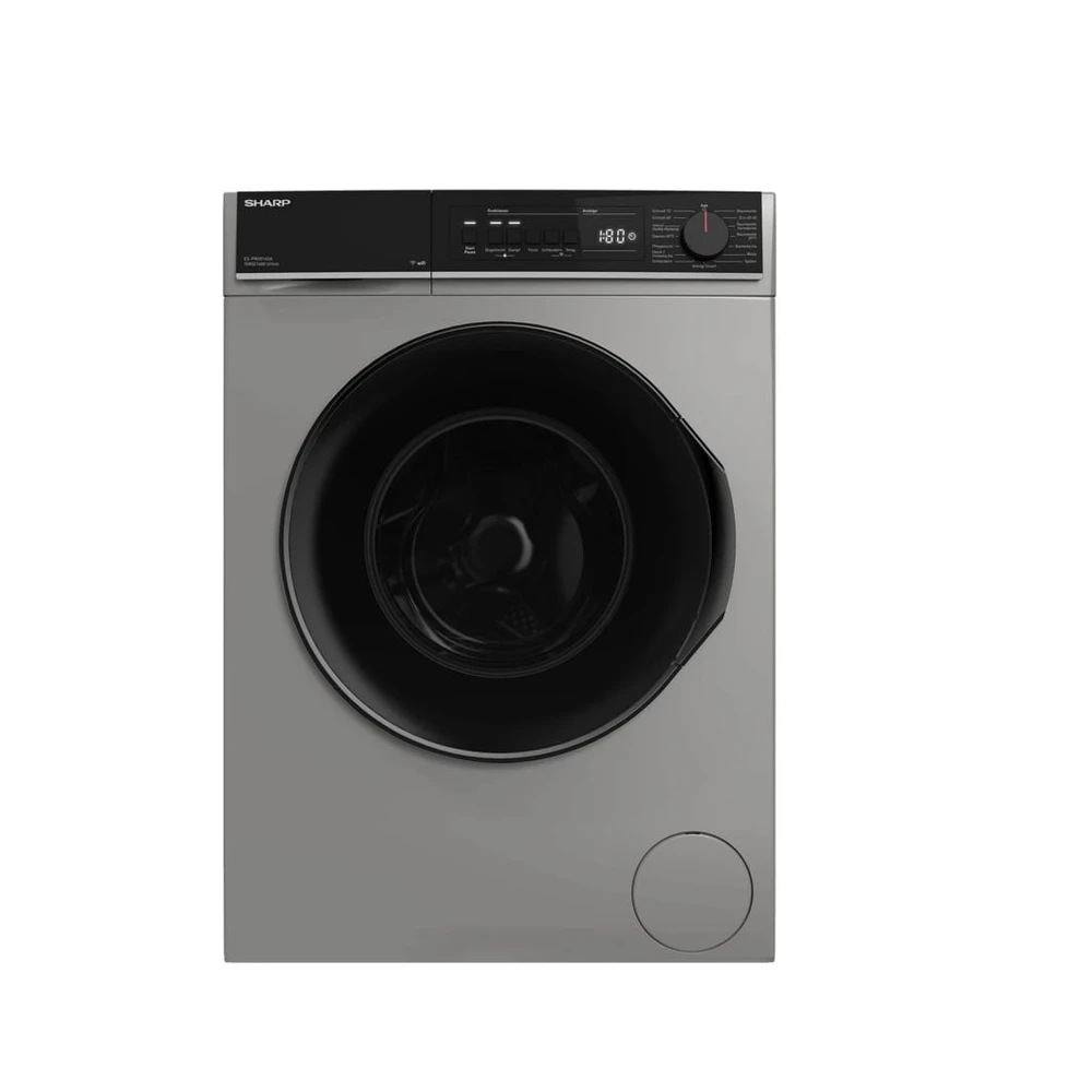 SHARP ES-PRO014SA-DE Waschmaschine, 10 kg, 1400 U/min, A, Silber