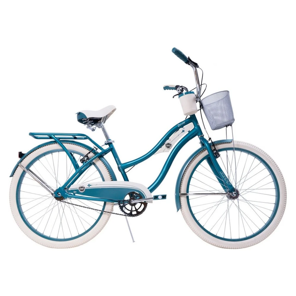 img-1779653764021-142388.webp Huffy Deluxe Cruiser Hybrid Bike, Mattes Smaragdgrün, 26-Zoll Räder – Bild 1