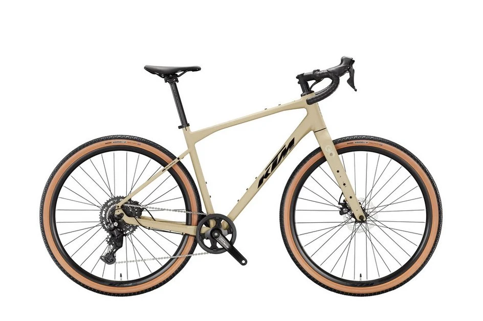 img-1783527591507-419337.webp KTM Gravelator 30 Gravelbike Beige Matt, Shimano CUES 1x9 – Bild 1
