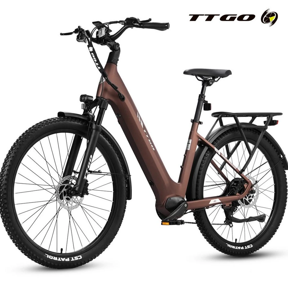 TTGO E-Bike Cityrad 28 Zoll, 70Nm, 720 Wh, 7 Gang SHIMANO, Heckmotor