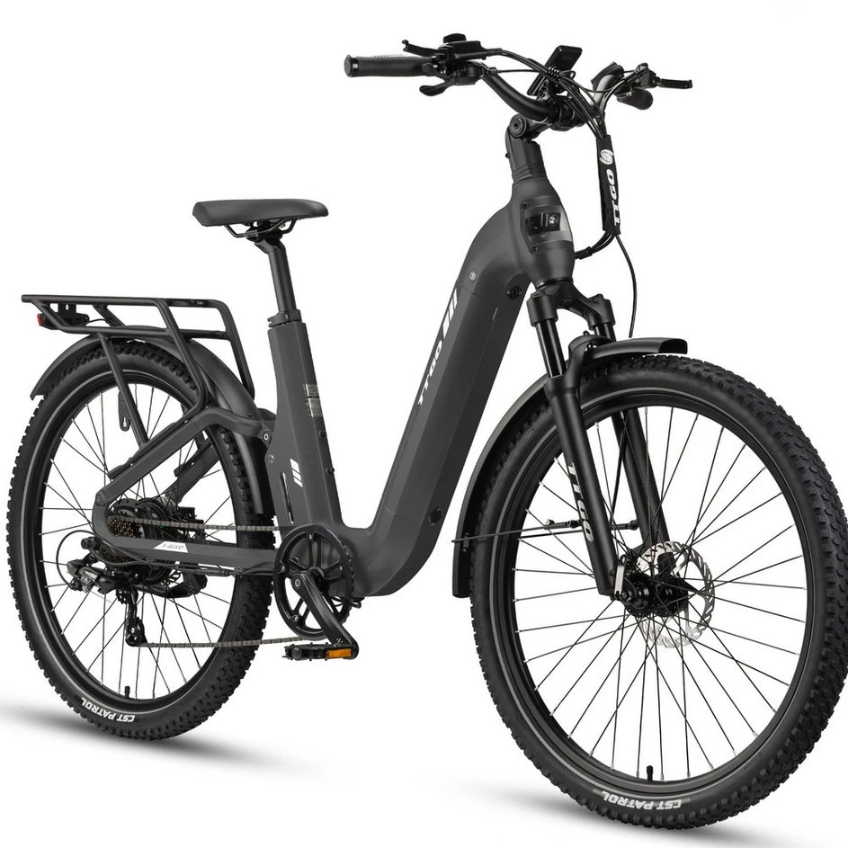 TTGO E-Bike Cityrad 28 Zoll, 48V 720Wh, 7 Gang Shimano, Vollfederung