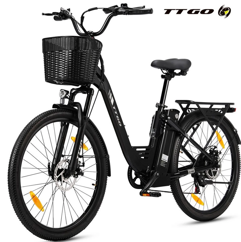 img-1786797272791-792304.webp TTGO E-Bike Cityrad 26 Zoll, 650Wh, 7 Gang SHIMANO, Aluminiumrahmen – Bild 1