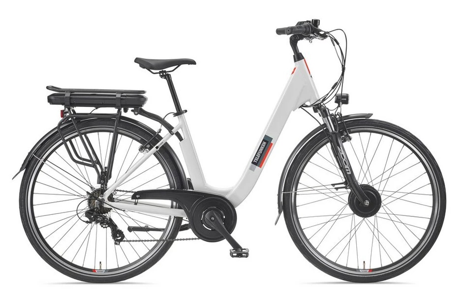Telefunken E-Bike Cityrad RC826, 7 Gang, 474 Wh, 28 Zoll, Frontmotor