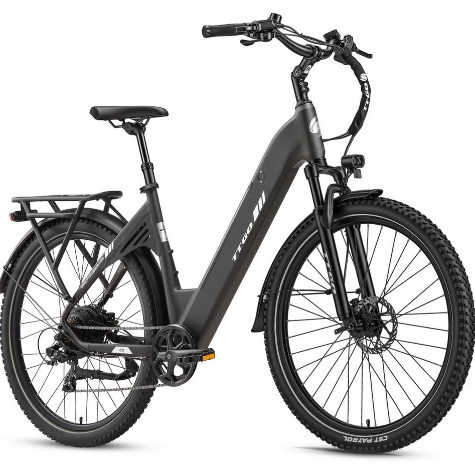 img-1786798183309-916120.webp TTGO E-Bike Cityrad 28 Zoll, 70 Nm, Federsattelstütze, 7 Gang Shimano – Bild 1