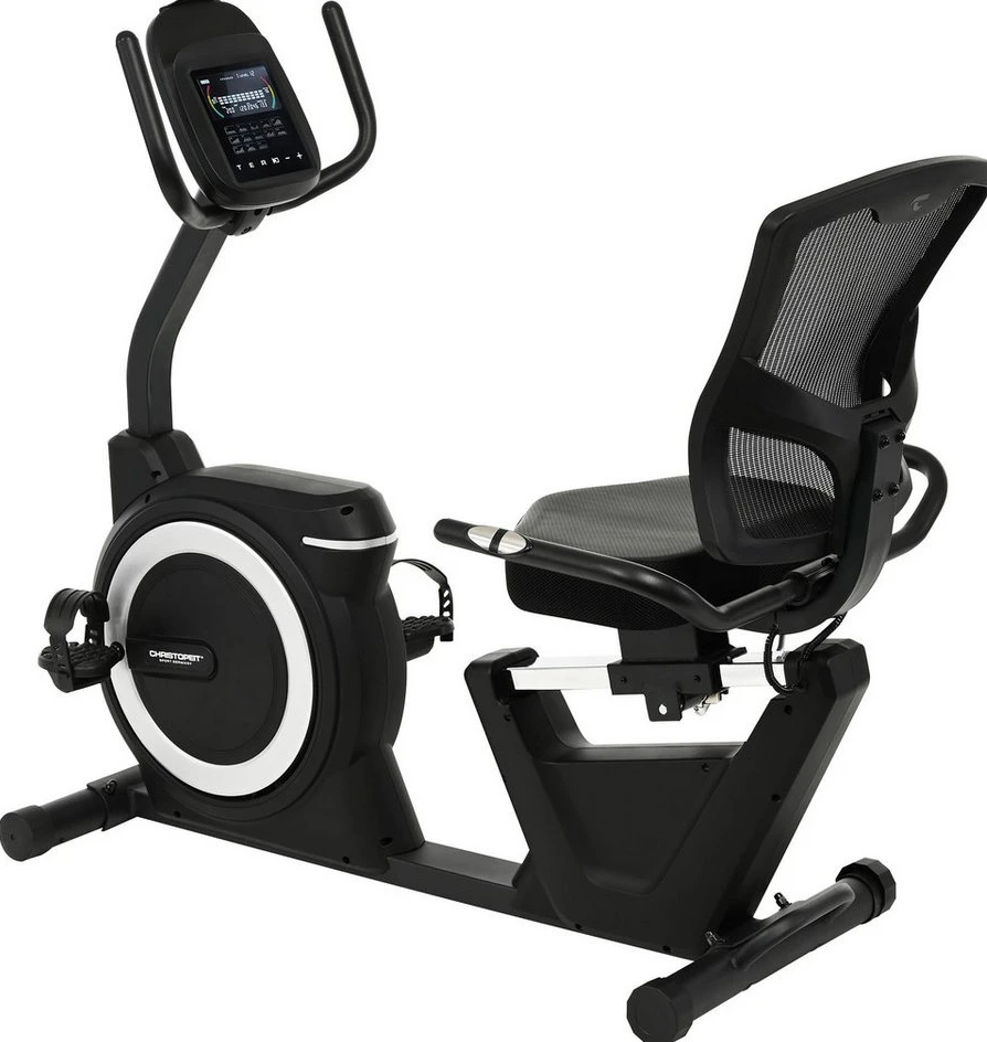 Christopeit Sport RS 4000 Liege-Ergometer, 150 kg, 32 Widerstandsstufen