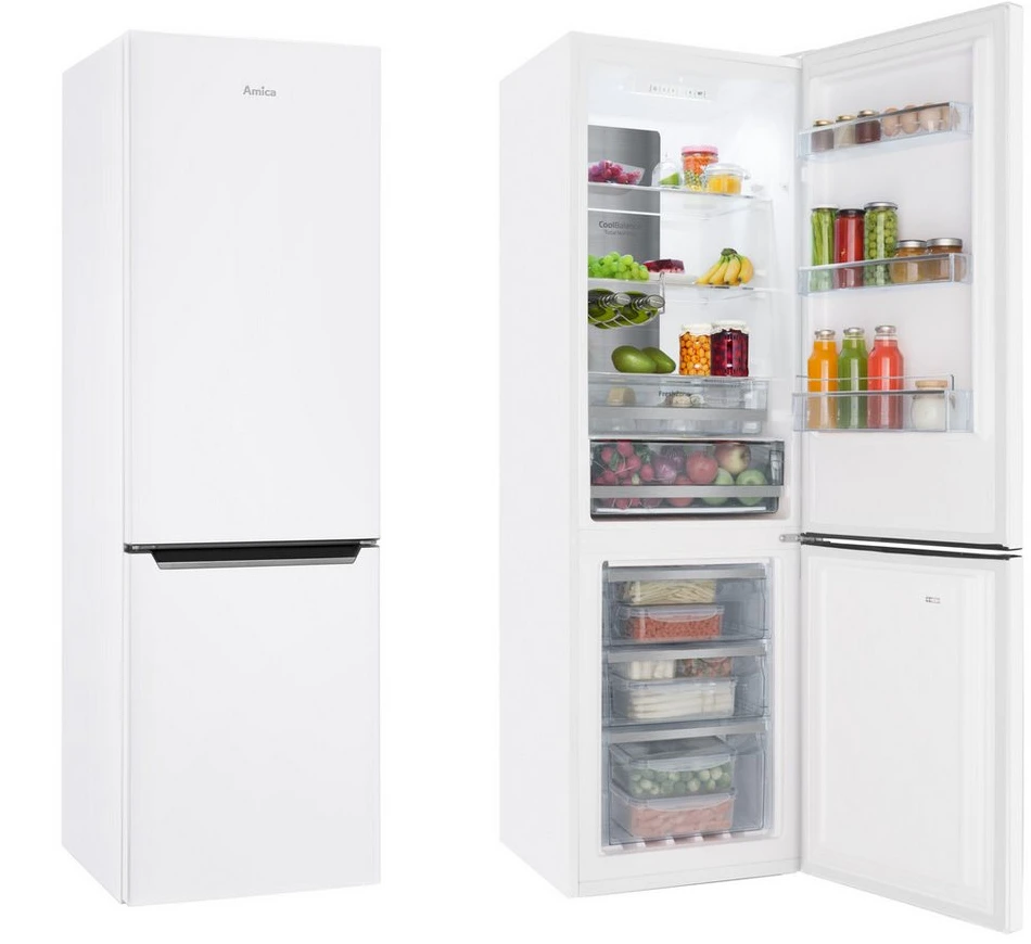 Amica KGCN 388 145 W Kühl-Gefrierkombination, 250 l, NoFrost, 181 cm