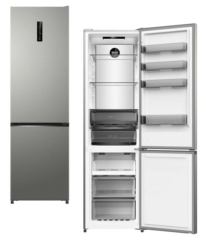 Wolkenstein WKG405ANFDIX Kühl-Gefrierkombination, 405 L, NoFrost, Dark Inox