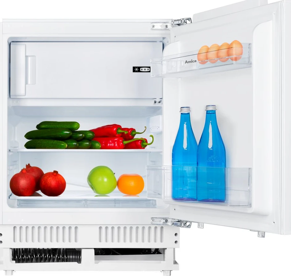 Amica UKSX 361 901 Einbaukühlschrank, 111 l, 82,5 cm, Festtür
