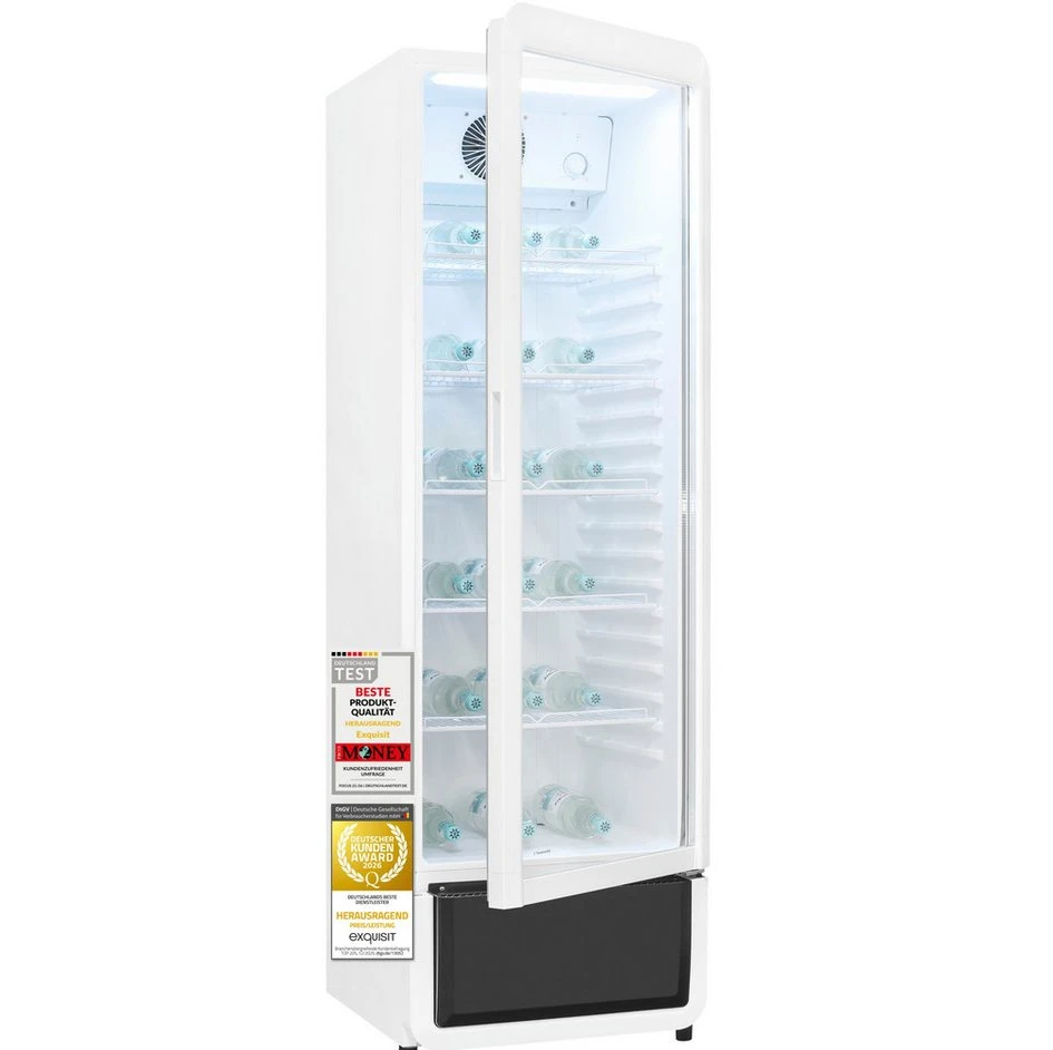 exquisit Getränkekühlschrank GKS5260-GT-431D, 280 l, 172,5 cm, LED