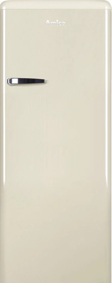 Amica VKSR 354 155 B Vollraumkühlschrank, 229 l, 144 cm, Retro, Schwarz