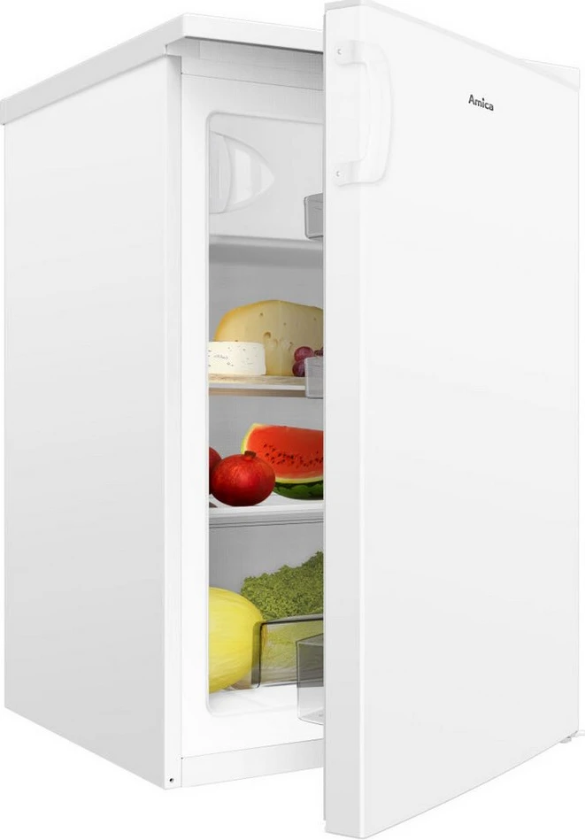 Amica KS 361 300 W Kühlschrank mit Gefrierfach, 107 l, 84,5 cm, weiß