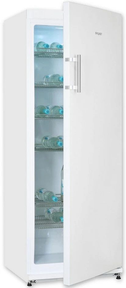img-1787872453318-256508.webp exquisit GKS31-V-H-280E Getränkekühlschrank, 296 l, 163 cm, weiß – Bild 1