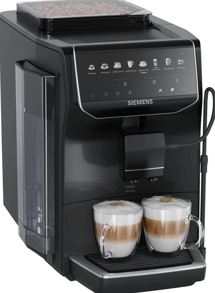 SIEMENS EQ500 TP553E09 Kaffeevollautomat, 1500 W, 15 bar, Schwarz