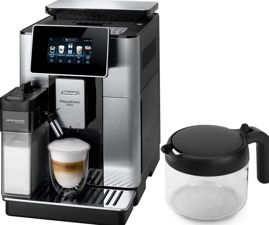 img-1788598225352-152643.webp De'Longhi PrimaDonna Soul ECAM610.75.MB Kaffeevollautomat, 1450 W, 2,2 l – Bild 1