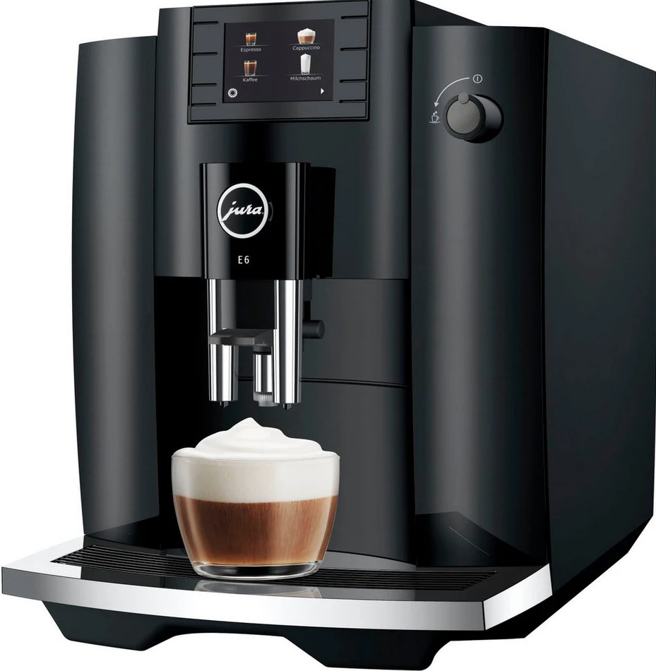 JURA E6 15802 Full Black (EC) Kaffeevollautomat, 1450 W, 1,9 l