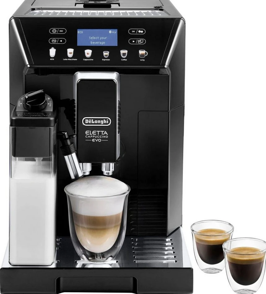 De'Longhi Eletta Evo ECAM46.860.B Kaffeevollautomat, 1450 W, 2 l, schwarz