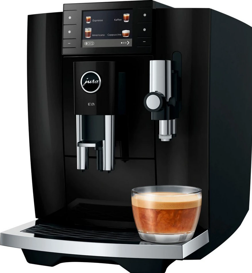img-1788599162796-677704.webp JURA E8 (ED) 15745 Kaffeevollautomat, Piano Black, 1450 W, WiFi, 27 Spezialitäten – Bild 1