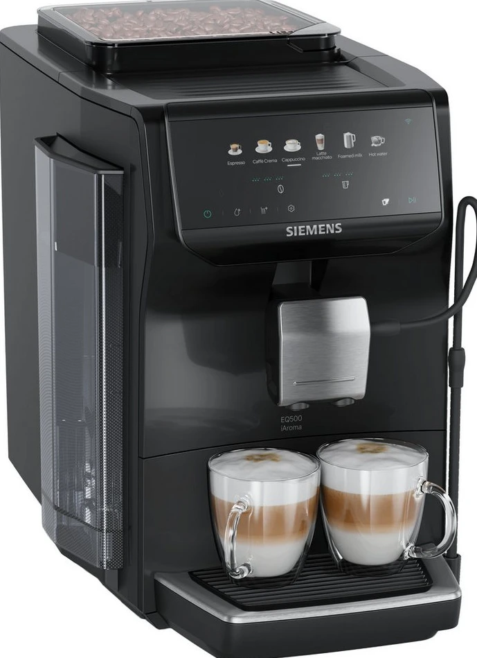 SIEMENS EQ500 TP551E07 Kaffeevollautomat, 1500 W, 15 bar, Schwarz