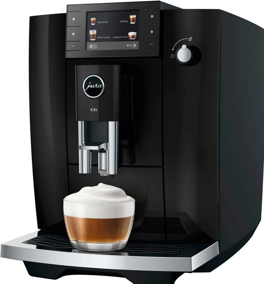 img-1788599592147-478813.webp JURA E6 (ED) 15642 Kaffeevollautomat, Piano Black, 1450 W, 17 Spezialitäten – Bild 1