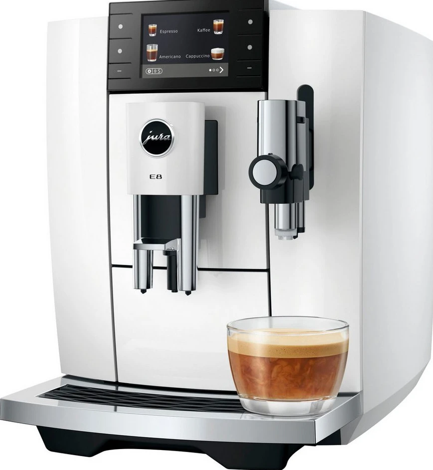 JURA E8 (ED) 15747 Kaffeevollautomat, Piano White, 1450 W, 1,9 l, WiFi