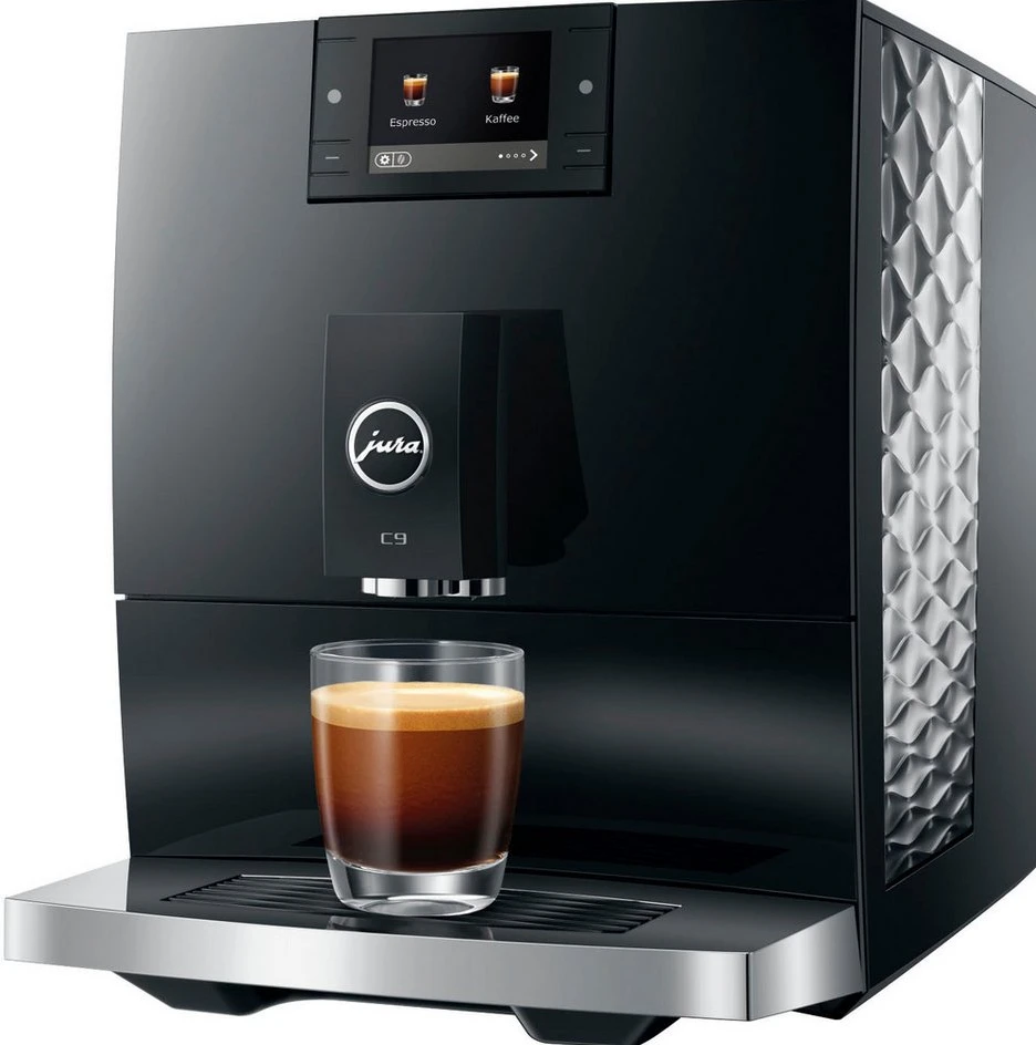 JURA C9 (EA) 15753 Kaffeevollautomat, Piano Black, 17 Spezialitäten, 1450 W
