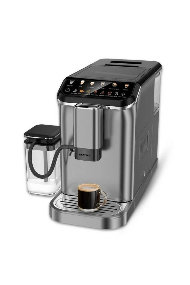 Kumtel HCM-02 Espresso- und Cappuccinomaschine, 1350 W, 1,5 l, grau