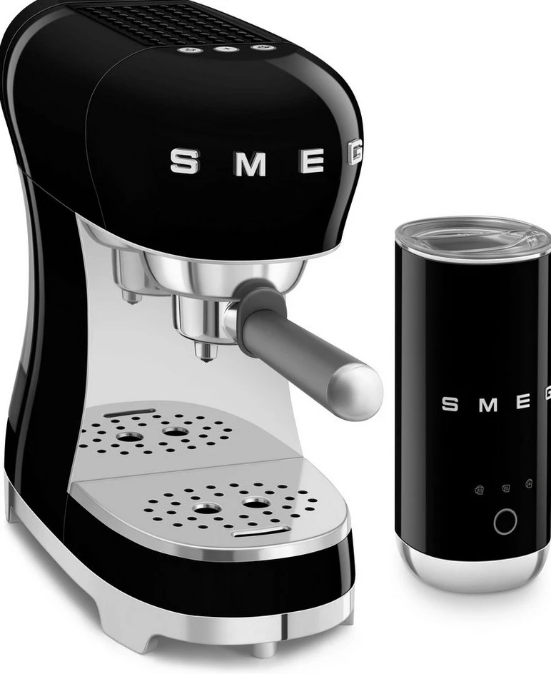 Smeg ECF12BLEU Siebträger-Espressomaschine, 15 bar, 1350 W, schwarz