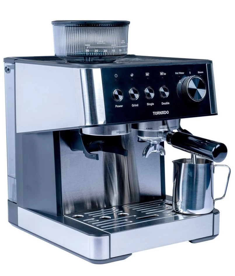 Tornado TCM5431-GS Siebträgermaschine, 2800 W, 2,3 l, 30 Mahlgrade