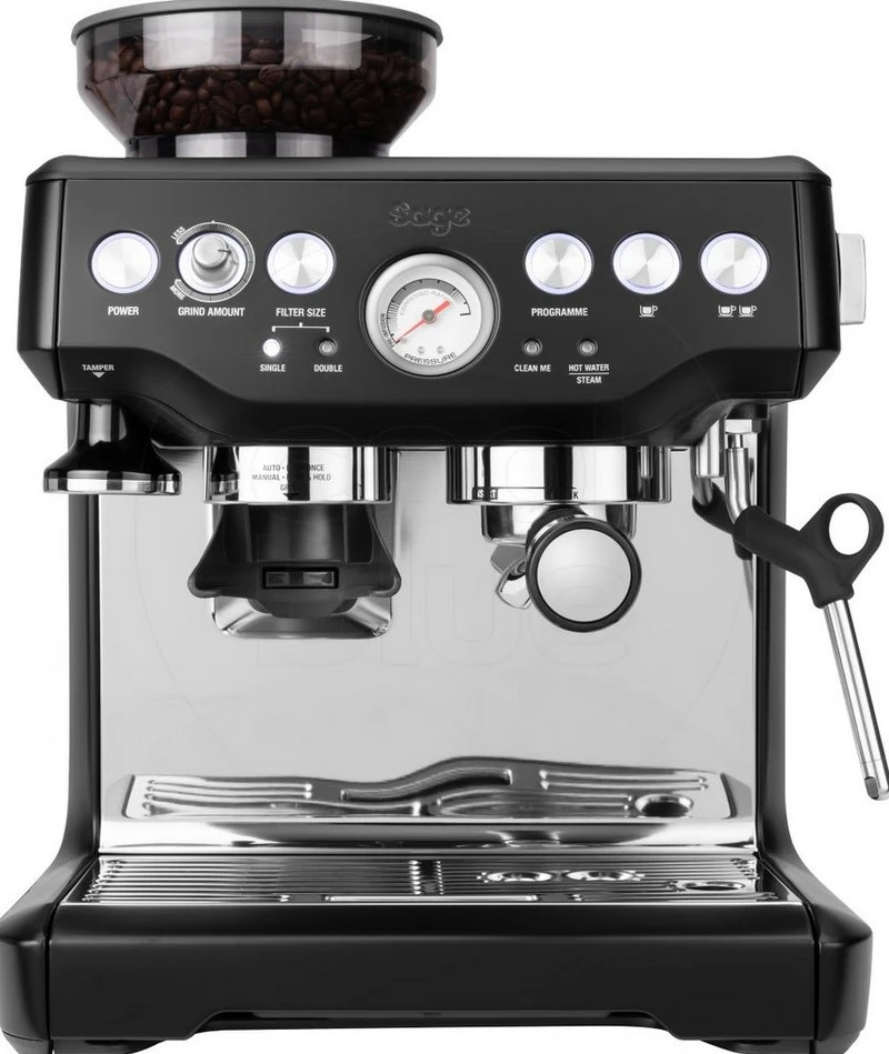 Sage Barista Express Siebträgermaschine, Kegelmahlwerk, 2 l, 1850 W, Schwarz