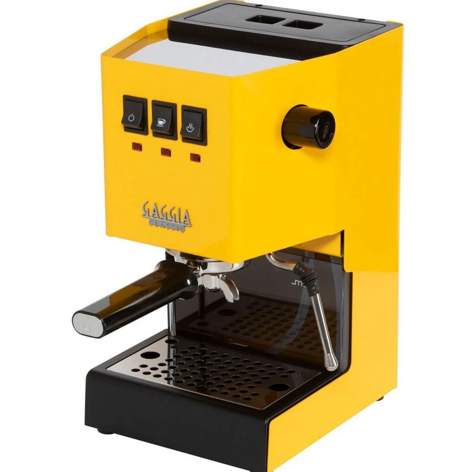 Gaggia Classic E24 RI9481/18 Siebträgermaschine, gelb, 15 Bar, 2,1 L