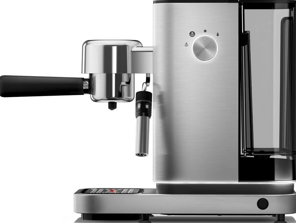 WMF Lumero Espressomaschine, 15 bar, 1350 W, Milchschaumdüse, Edelstahl